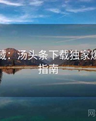 粉丝必藏：汤头条下载独家爆料防坑指南