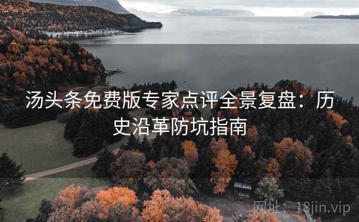 汤头条免费版专家点评全景复盘：历史沿革防坑指南